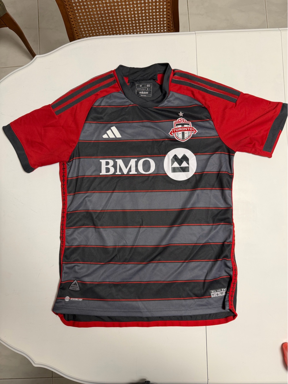 adidas Men's Black & Red Toronto FC Short-Sleeve Soccer Jersey